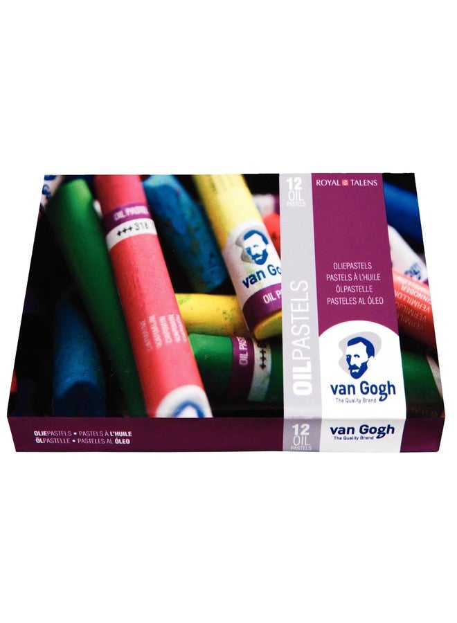 Van Gogh Oil Pastel, Round Full Stick, 12-Piece Set - Image 1
