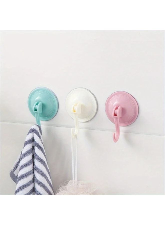 2pcs Green Strong Adhesive Suction Cup Hooks No Drill Wall Hooks For Bathroom Kitchen - Image 5