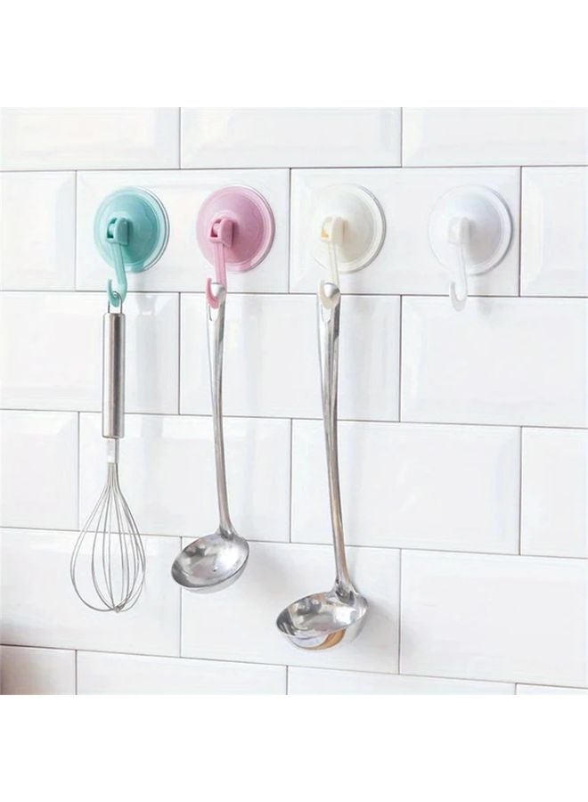 2pcs Green Strong Adhesive Suction Cup Hooks No Drill Wall Hooks For Bathroom Kitchen - Image 3