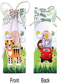 E COMMERCE  BAG 12 pieces Animal Party Favor Boxes Baby Shower Candy Boxes 3D Animals Gift Bags for Wild Woodland Children Birthday Party, Jungle Safari Zoo Animals Party Decorations  - Image 2