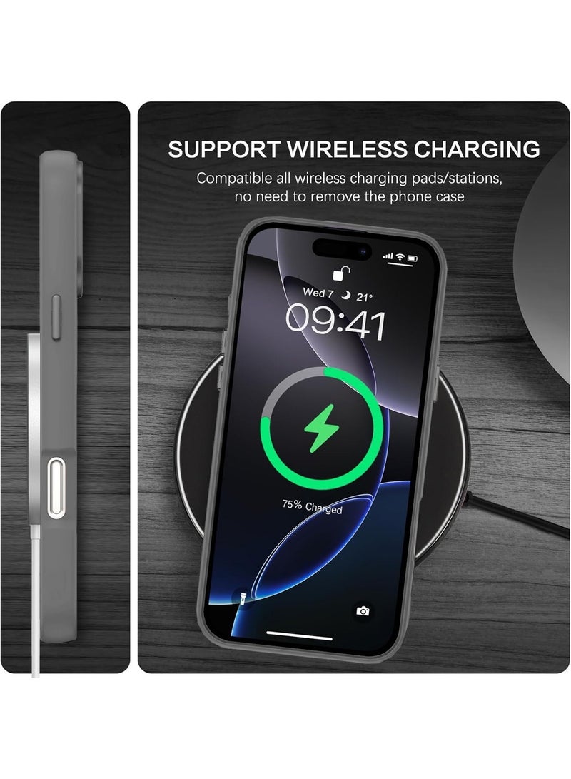 Techie Floral Luxury Sparkling Diamond Rhinestone Back Cover Case for Apple iPhone 16 Pro Max - Grey - Image 4