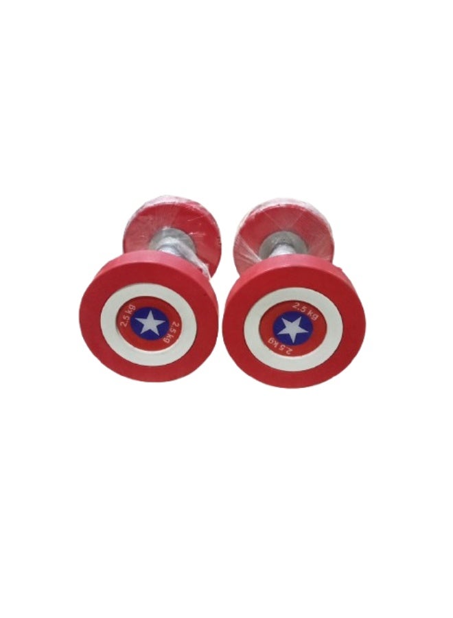 Red Dumbbell 2.5 kg(2 PCS) - Image 3
