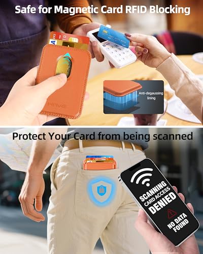 HiWe for MagSafe Wallet: 3-Card Holder, RFID Blocking, Strong Magnet for iPhone 12-17 Series, Slim, 1 Slot - Image 4
