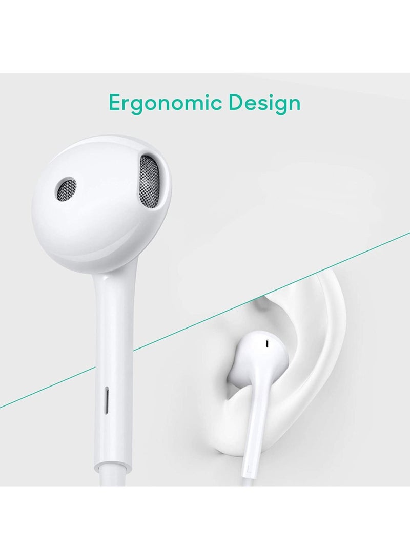 Oppo Earphone With Mic Volume Control For Android Smartphone White - Image 2