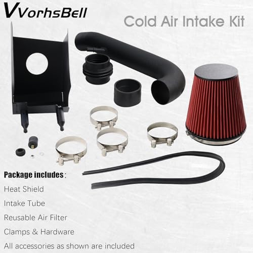 VVORHSBELL Cold Air Intake Kit Compatible With 2018-2024 Jeep Wrangler JL/Gladiator 3.6L V6 Cold Air Intake Piping Kit -10479PF - Image 5