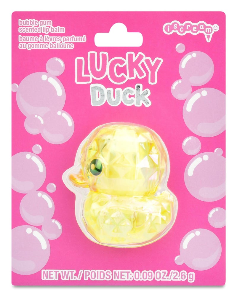 iscream Lucky Duck Shaped Bubble Gum Scented Lip Balm - Image 2