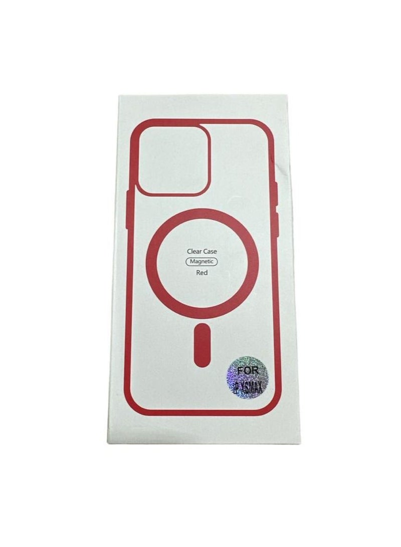 Magsafe Back Cover for iPhone xs max Red  - Image 2