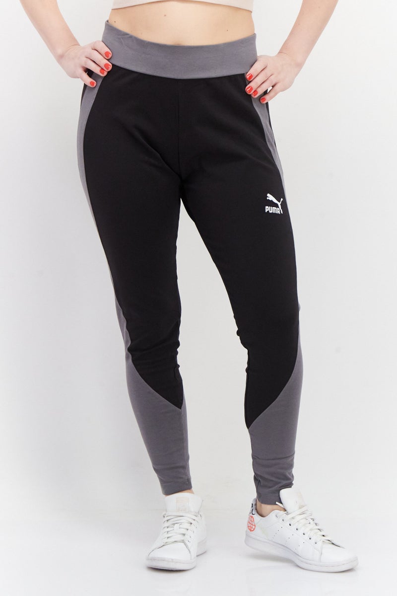 PUMA Women Sportswear Fit Brand Logo Training Leggings, Black - Image 1