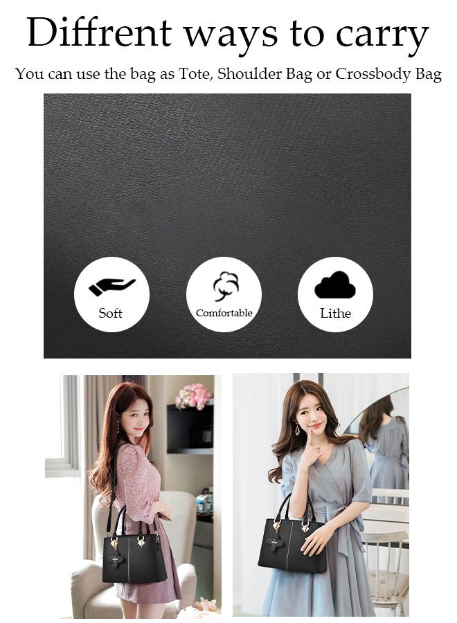 DUNISO حقيبة يد نسائية أنيقة مصنوعة من الجلد الصناعي وحقيبة كروس بودي للنساء وحقائب كبيرة الحجم وحقيبة بمقبض علوي وحقيبة كتف عصرية للسفر للسيدات - Image 5