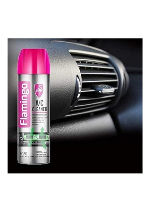 FLAMINGO CARCARE TECH A/C PRO, AC CLEANER, AIR CONDITIONER CLEANER, ANTI BACKTERIAL, ANTI CORROSIVE, F020, 500ML,