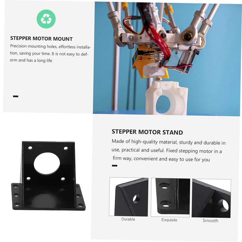 4Pcs Black Plastic Stepper Motor Mounting Bracket For 3D Printer Easy Installation - Image 5