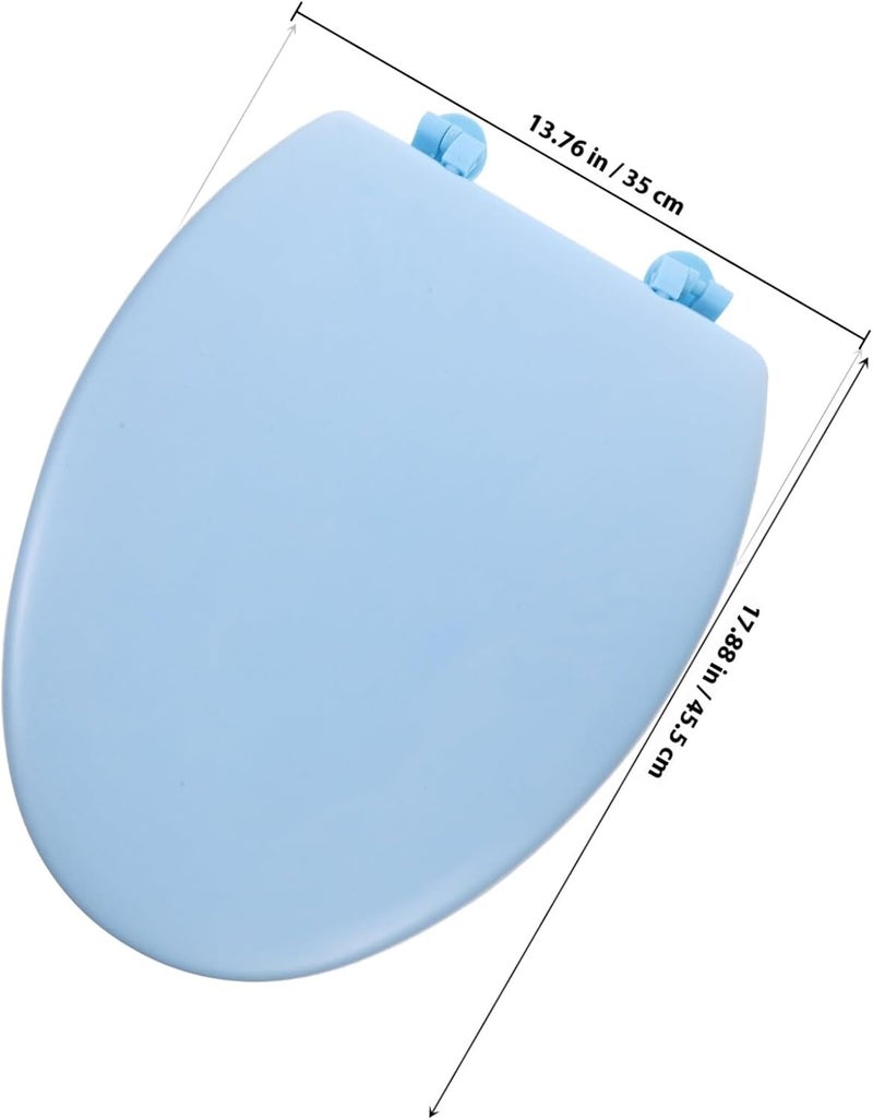 LABRIMP Elongated Padded Toilet Seat Soft Foam Cushion Bathroom Replacement -shaped Bottom Suitable for Home Toilets - Image 2