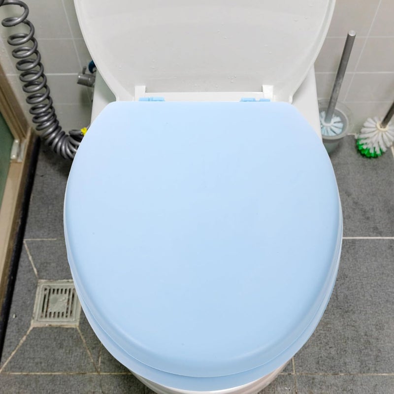 LABRIMP Elongated Padded Toilet Seat Soft Foam Cushion Bathroom Replacement -shaped Bottom Suitable for Home Toilets - Image 5