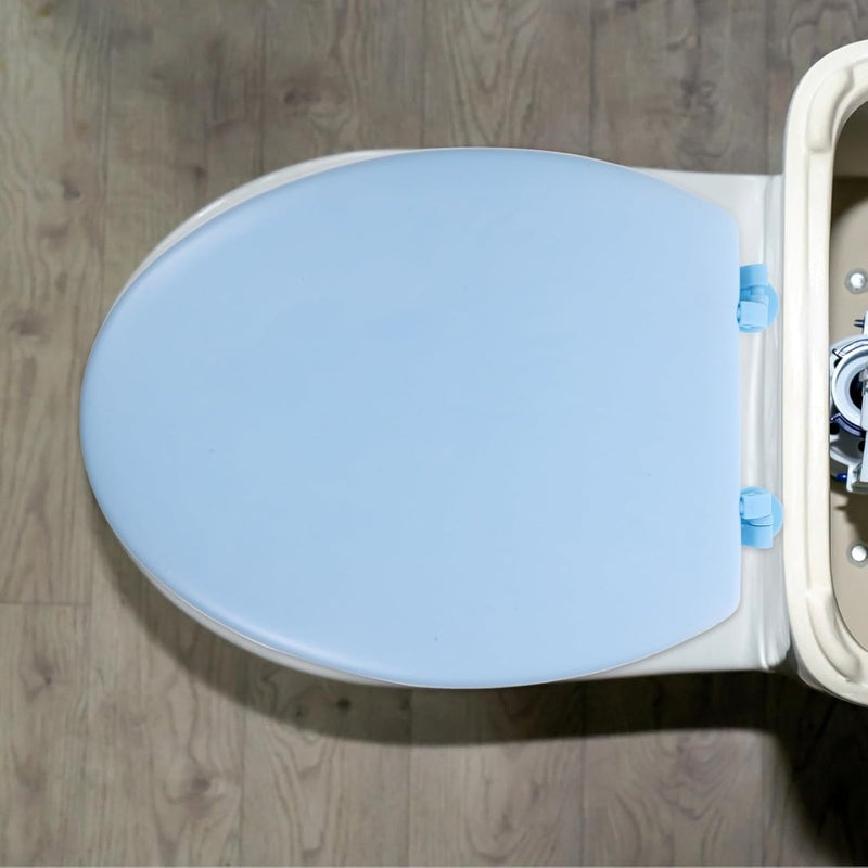 LABRIMP Elongated Padded Toilet Seat Soft Foam Cushion Bathroom Replacement -shaped Bottom Suitable for Home Toilets - Image 4