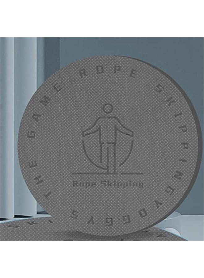 Generic Round Jump Rope Mat Fitness Exercise Mat,Non-Slip,Indoor Outdoor Padded Mat,Shock Absorbing Mat for Cross Rope Exercise Workout, Workout Padded Mat,Round Mat Workout Mat with Design  - Image 2
