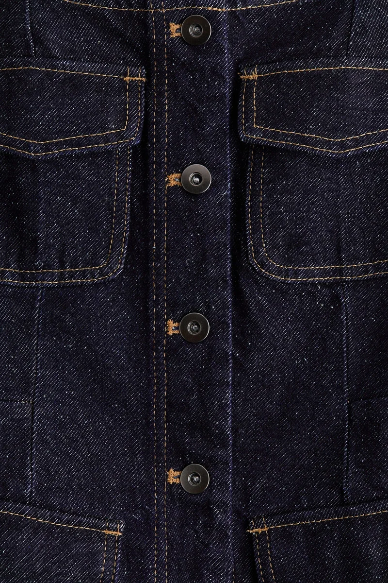 H&M Denim button-front top