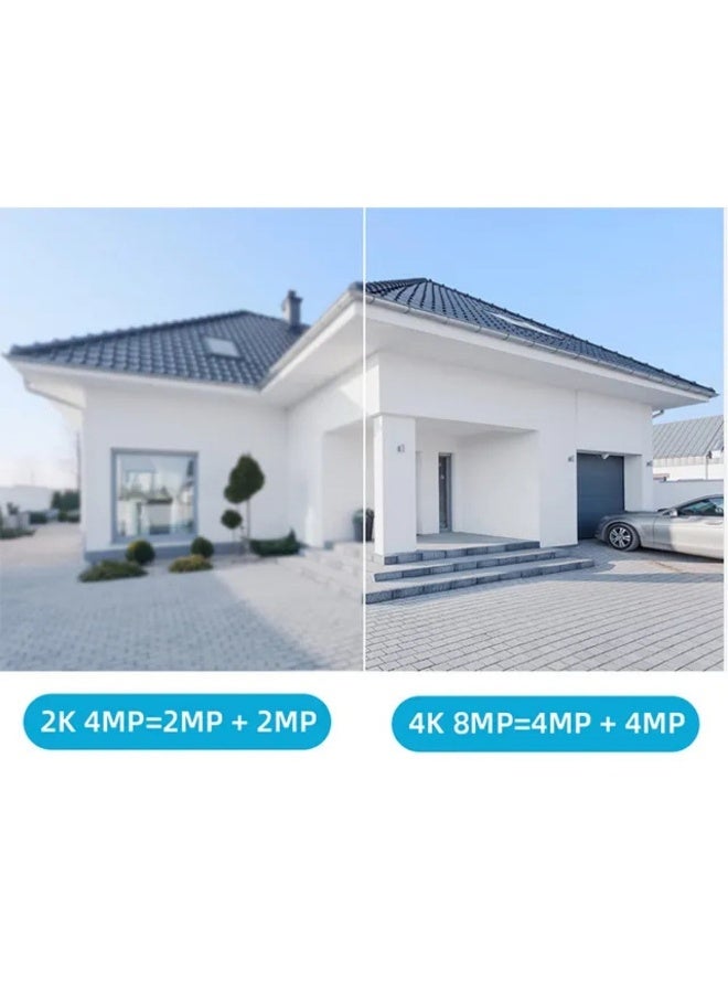 JORTAN6 Pro Smart WiFi Security Surveillance Camera – Dual Lens with Auto Tracking, AI Detection, Panoramic View, and Cloud Storage for Indoor or Outdoor Use - Image 2