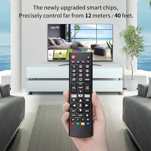 Angrox for LG Smart TV Remote Control Replacement,Universal for All LG OLED 3D Thinq TVs for AKB75095307 AKB75375604 AKB74915305 AK75675304 AKB76040302 AKB76037601 AKB75675313 with Battery - Image 4