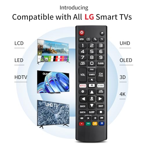 Angrox for LG Smart TV Remote Control Replacement,Universal for All LG OLED 3D Thinq TVs for AKB75095307 AKB75375604 AKB74915305 AK75675304 AKB76040302 AKB76037601 AKB75675313 with Battery - Image 2