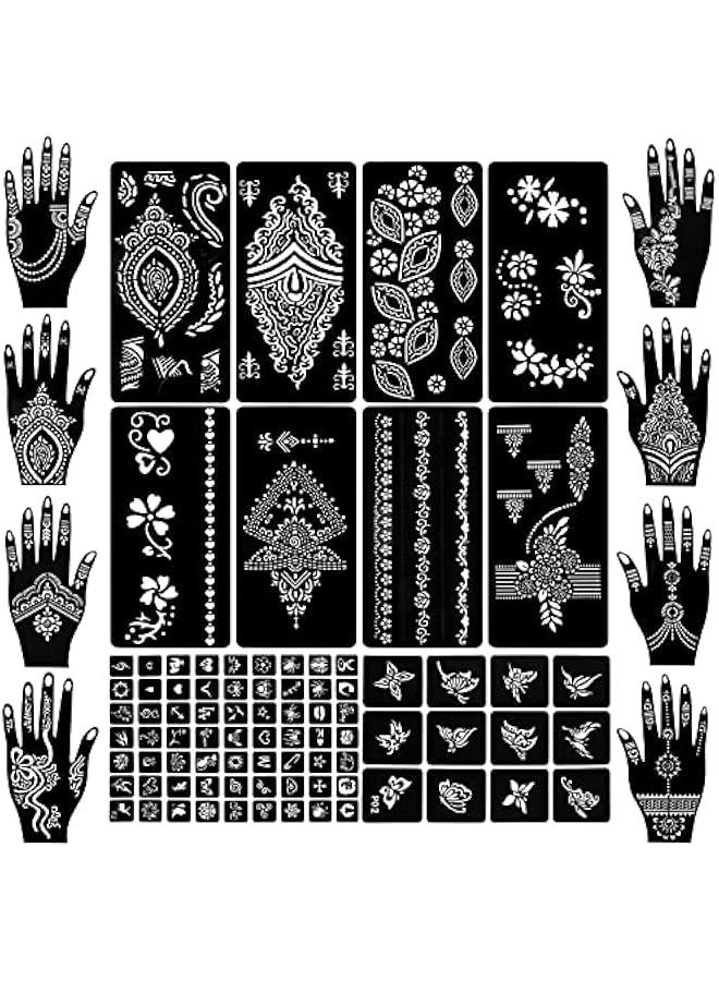 نقدم لك قوالب حناء مؤقتة بأشكال زهور رائعة للنساء والفتيات - Image 2