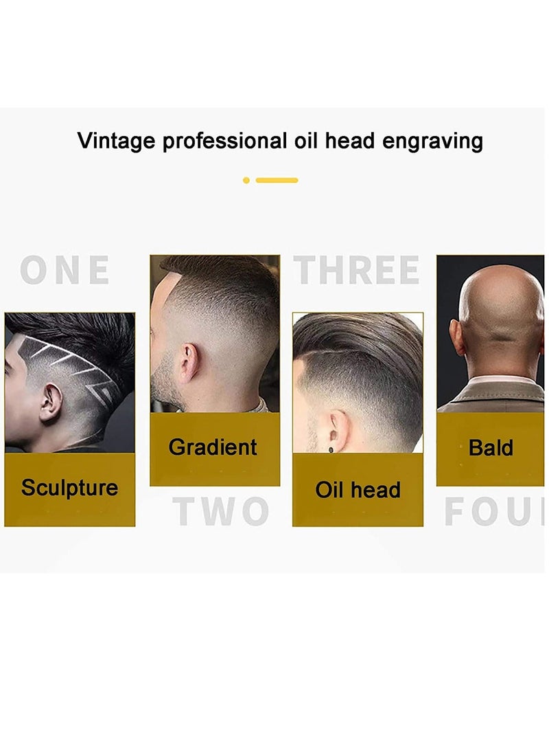 New T9 Embossed Hair Clipper Electric Hair Clipper Shaving Knife Retro Oil Hair Clipper (Carved Dragon Head) - Image 3