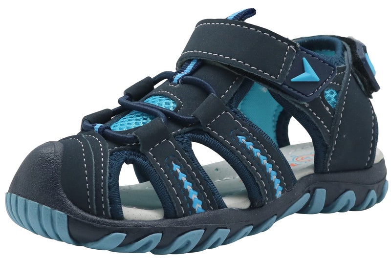 Apakowa Kid's Boy's Soft Sole Close Toe Sport Beach Sandals (Toddler/Little Kid) (Color : Blue, Size : 7 M US Toddler) - Image 1