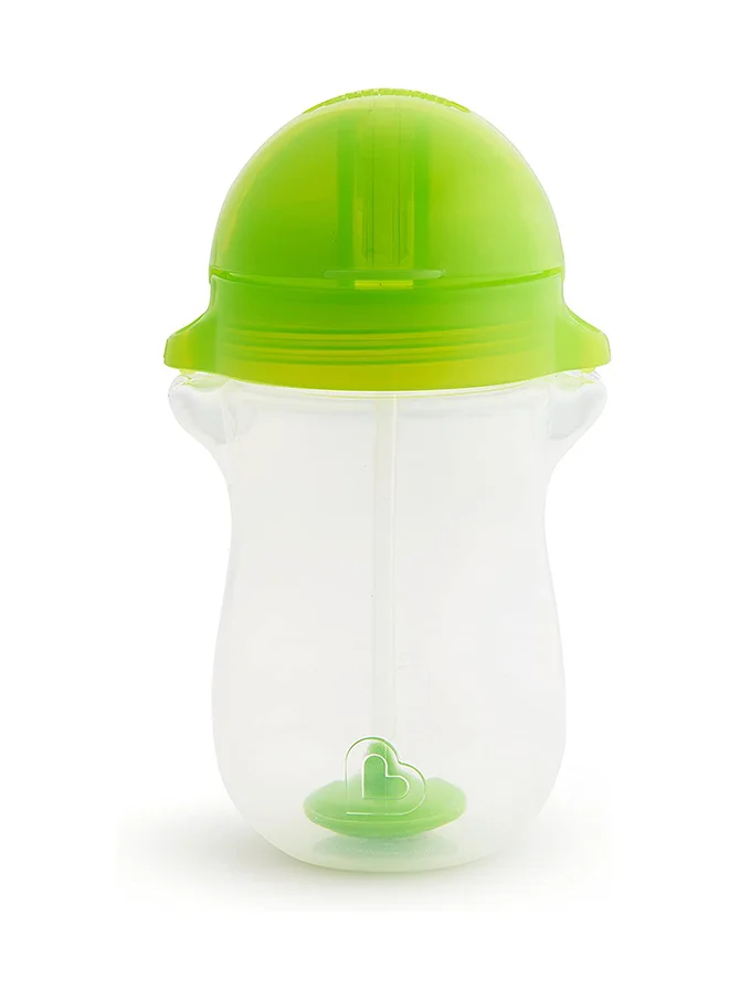 Munchkin Click Lock Tip and Sip Weighted Straw Cup 10oz/296 Ml 1 Pack Green