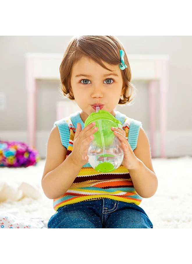 Munchkin Click Lock Tip and Sip Weighted Straw Cup 10oz/296 Ml 1 Pack Green