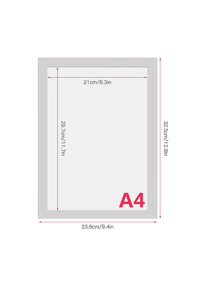 Generic A4 PVC Magnetic Picture Frame Creative Transparent File Display Frame Sign Holder for Refrigerator Whiteboard Cupboard Wall Door  - Image 4