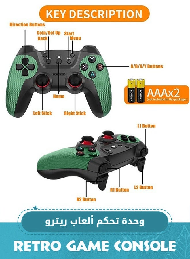 2 Pack Green Wireless Gaming Controller, Dual Vibration Motors, 2.4G Connection Modes, Controller Compatible with PS4/Slim/Pro/PC - Image 4