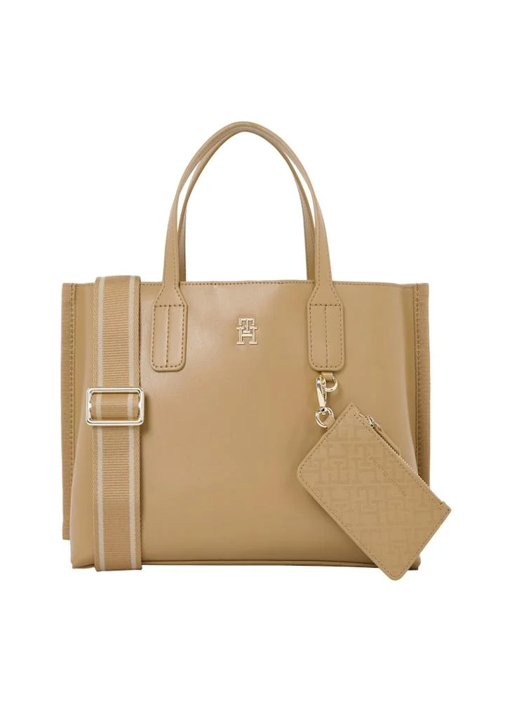 تومي هيلفيغر Logo Detail Zip Over Tote