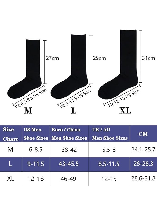 DUNISO 5 pcs of Men's Long Socks Formal Socks Pure Cotton Calfskin Business Soft Breathable Sports Long Casual Socks (White)  - Image 3
