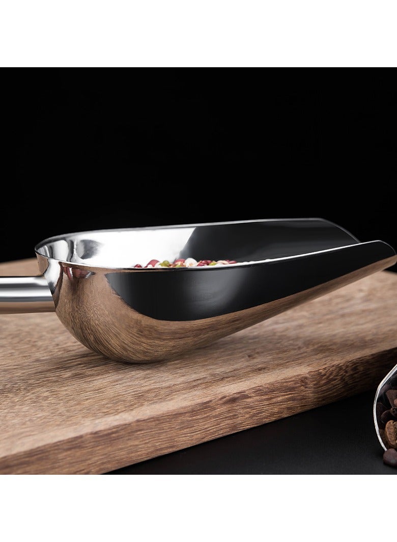 2 Pcs Stainless Steel Scooper for Candy/Flour/Bean/Pet Food/ Ice Cube  - Image 3