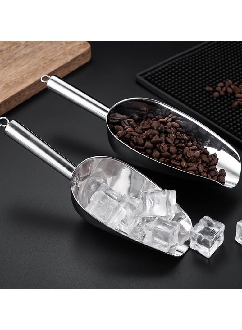 2 Pcs Stainless Steel Scooper for Candy/Flour/Bean/Pet Food/ Ice Cube  - Image 4