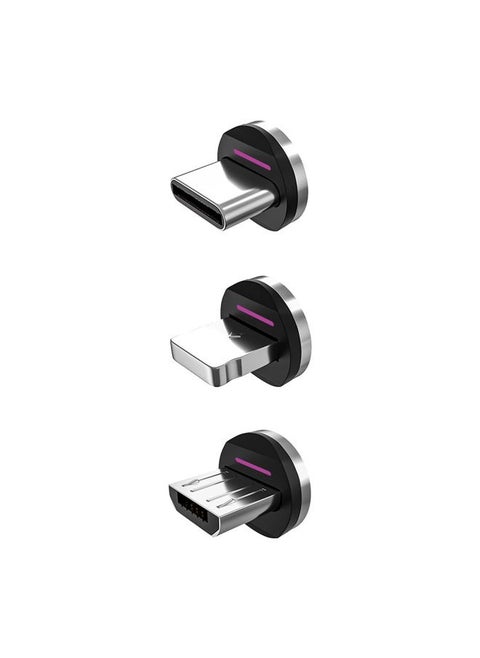360 Pro Magnetic Connectors Tips - Only Compatible with Statik360 Pro Magnetic Charging Cable - 3-Pack Includes i-Product, Micro USB and USB-C Adapter - Compatible with All Devices