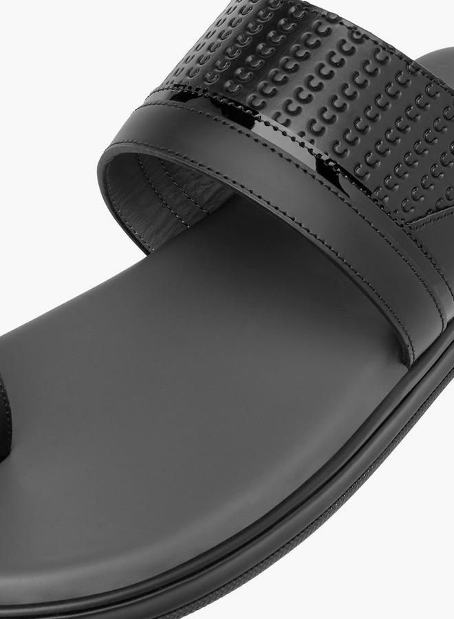 DUCHINI Men's Textured Slip-On Arabic Sandals - Image 4