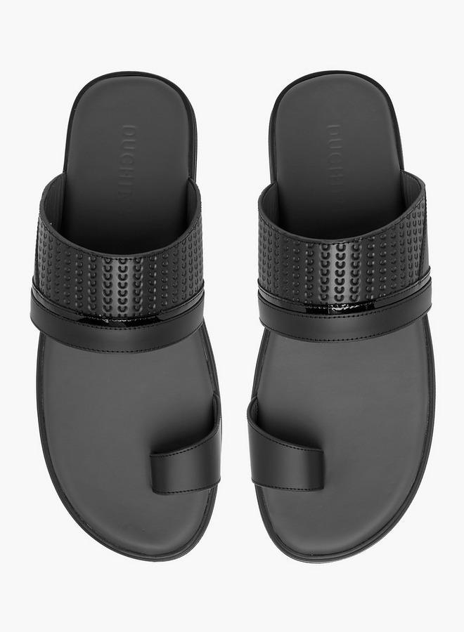 DUCHINI Men's Textured Slip-On Arabic Sandals - Image 2