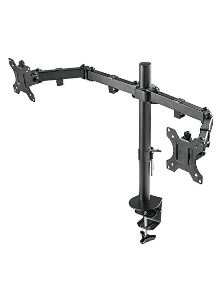 PROMASS Dual Arm Cantilever Desk Monitor Mount for 13" 19" 23" 24" 27" and 32" Monitors - Image 2