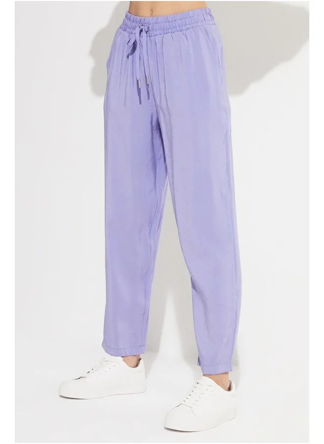 جون June Exclusive Elastic Waist Modal Blend Trousers