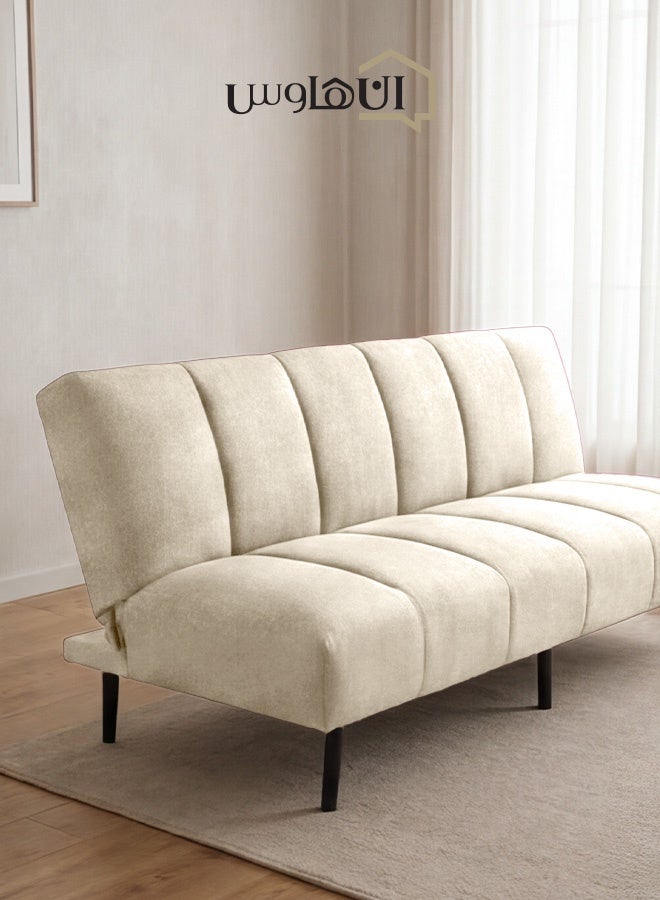 In-House Sana | Sofabed 2 In 1 Upholstered In Linen - Light Beige - Image 1