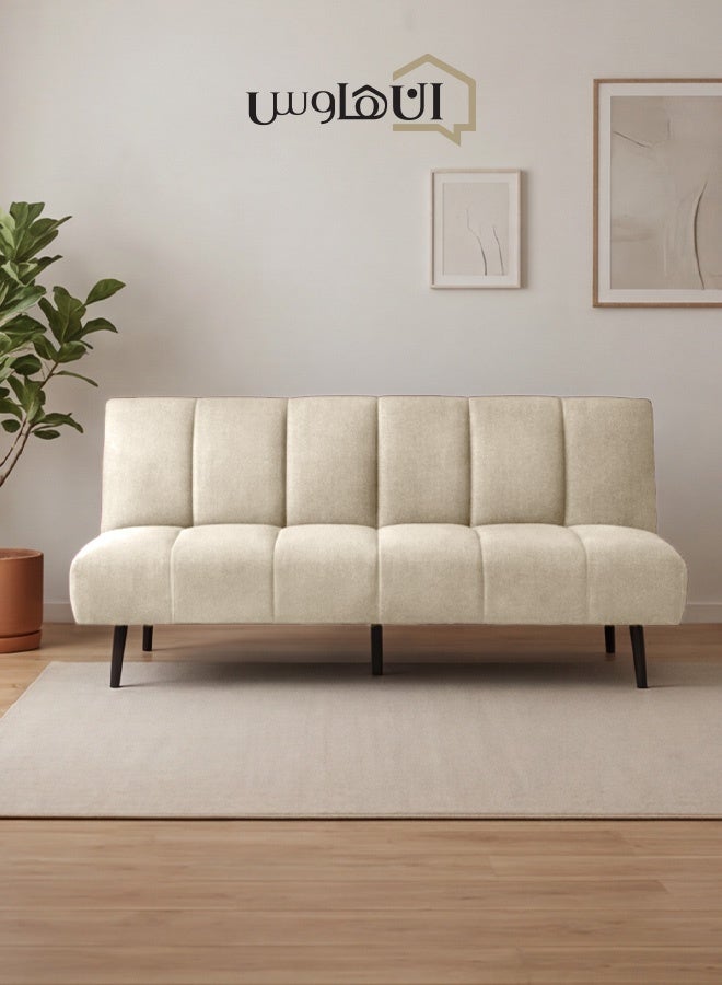 In-House Sana | Sofabed 2 In 1 Upholstered In Linen - Light Beige - Image 2