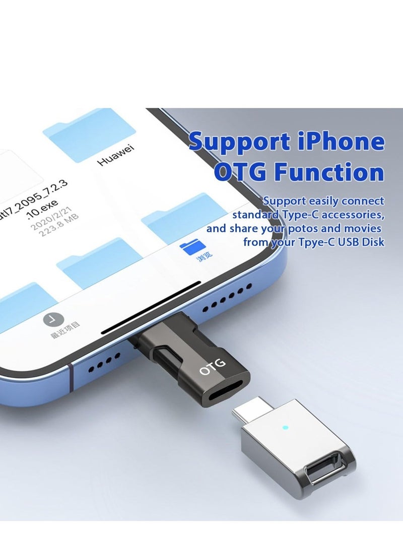 Generic - 2 Pack USB C Lightning Adapter with 30W PD Support Fast Charging Data and Audio Adapter Transfer Male to Lightning Female Headphones Converter Fit for iPhone for iPad Fast Charging and Audio - Image 1