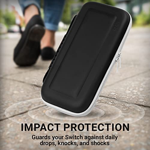 Orzly Carry Case for Nintendo Switch Oled console with accessories and Games storage compartment - Easy Clean Case Gift Boxed Edition - Image 4