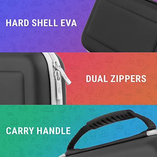 Orzly Carry Case for Nintendo Switch Oled console with accessories and Games storage compartment - Easy Clean Case Gift Boxed Edition - Image 5