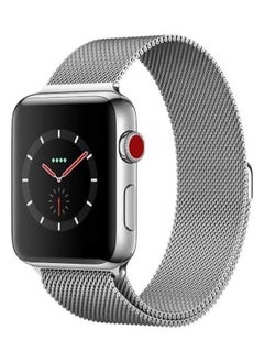 FITIT FITIT Stainless Steel Metal Strap Milanese Loop Alloy Replacement for iWatch Series 9 and Below, 42mm 45mm 49mm with powerful Magnetic lock, Silver  - Image 3