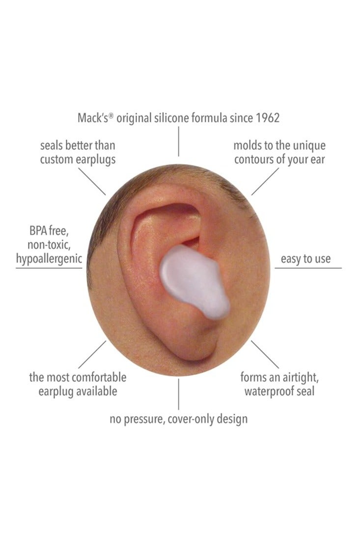 Mack's Silicone Earplugs for Adult 1pair - Image 2