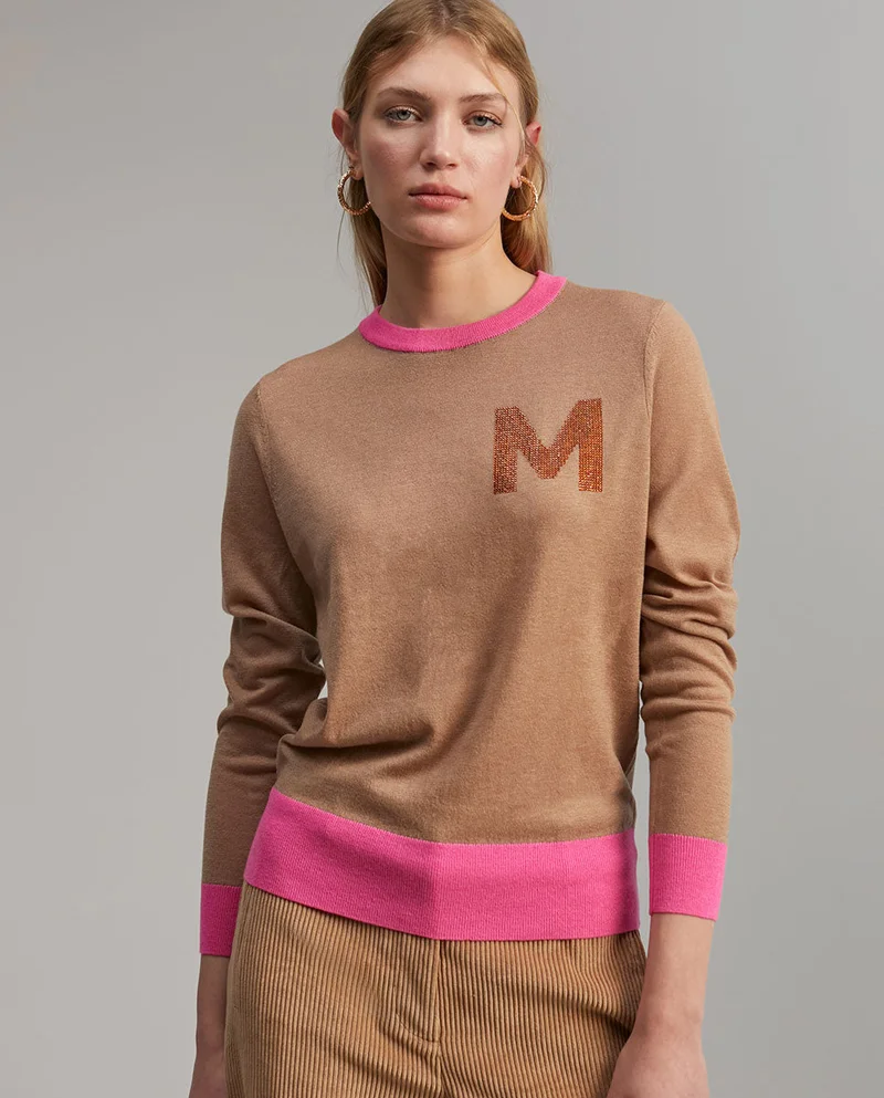 Lola Casademunt Sweater with rhinestone detail