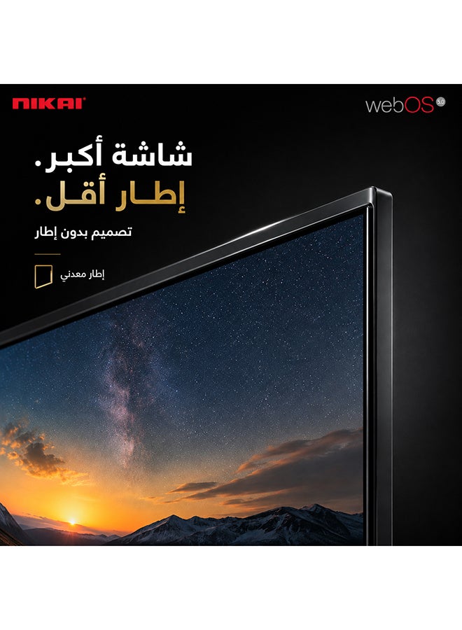 نيكاي تلفاز LED ذكي 100 بوصة UHD 4K مدعوم من WebOS Hub، يعمل مع Apple Air Play و Apple Home، تصميم شاشة سينما 4K Ultra HDR، صوت دولبي، تحكم صوتي ذكي، نتفليكس، يوتيوب، شاهد، 60 هرتز، سنة الطراز 2025، ضمان لمدة 2 سنة - - Image 3