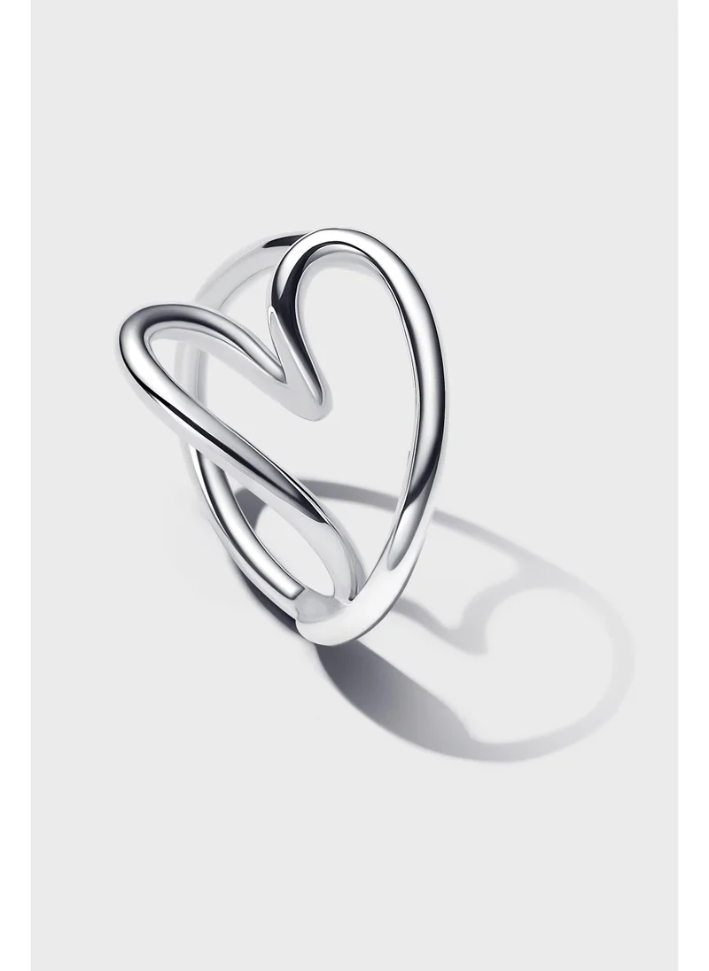 PANDORA Organically Shaped Heart Ring