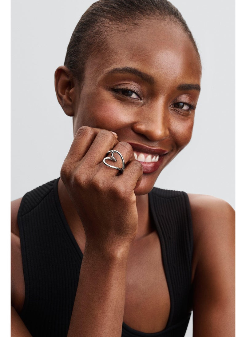 باندورا خاتم قلب بتصميم عضوي - Image 4